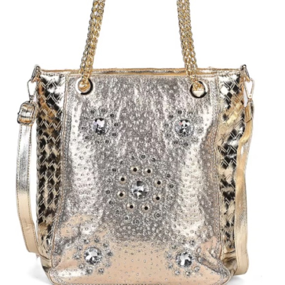 Gold Crystal Handbag